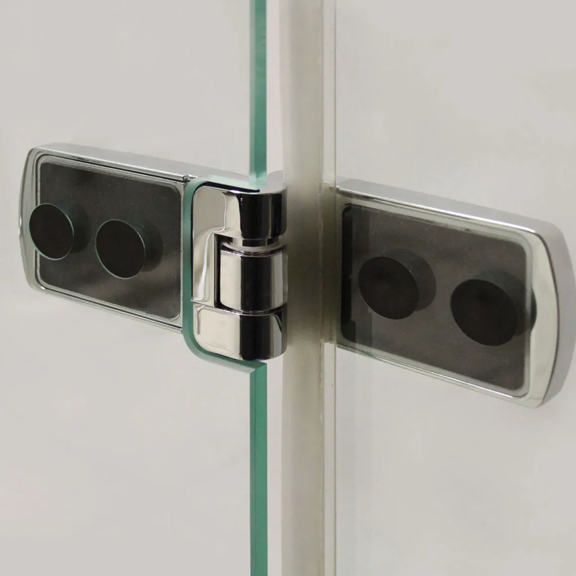 Breuer QUICK72 Drehtür mit Festteil Avanta für Seitenwand Anschlag rechts Alu chromeffekt Klarglas 900 mm