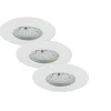 Briloner LED-Einbauleuchte 3er-Set weiß rund
