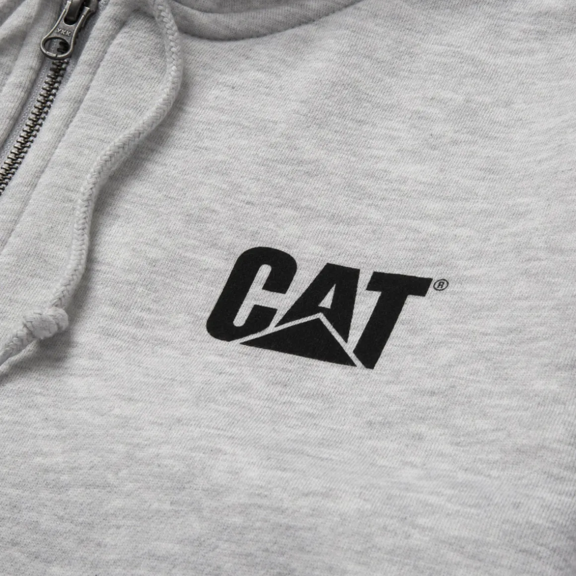 CAT Zip Hoodie Banner Gr. 2XL grau