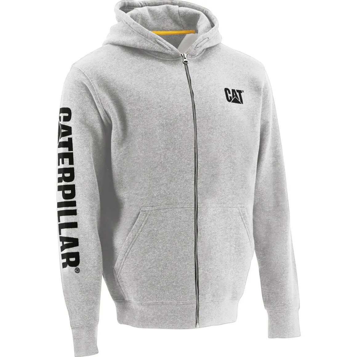 CAT Zip Hoodie Banner Gr. L grau