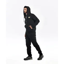 CAT Zip Hoodie Banner Gr. XL schwarz