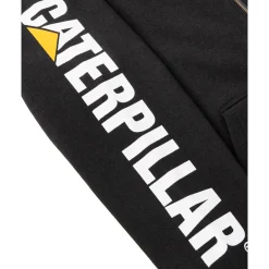 CAT Zip Hoodie Banner schwarz Gr. M