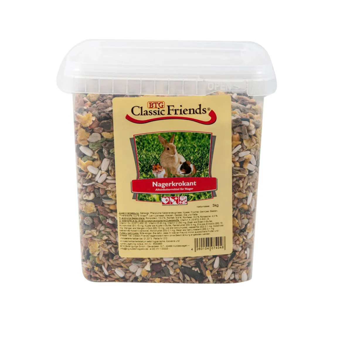 Classic Friends Nagerkrokant Eimer 3kg