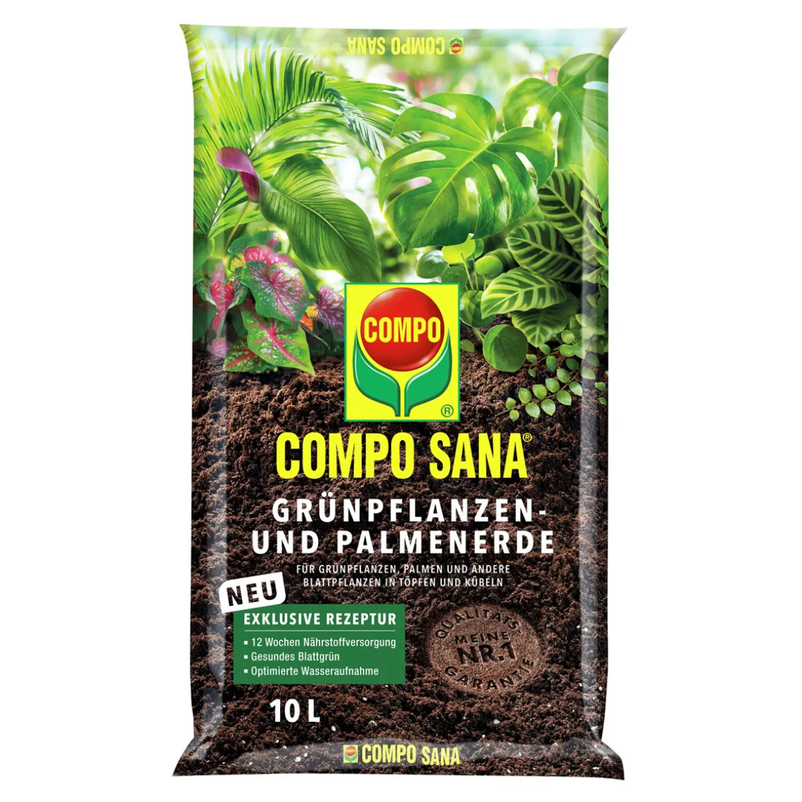 Compo SANA Grünpflanzen- und Palmenerde 10 L