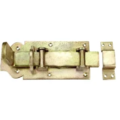 Connex Rollen-Schlossriegel gerade 180 x 80 mm verzinkt gelb