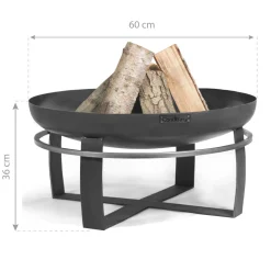 CookKing Feuerschale Viking 80 80x36cm Schwarz