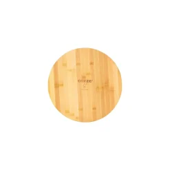 COZZE Pizzaschneidbrett aus Bambus Durchmesser 350 x 12 mm