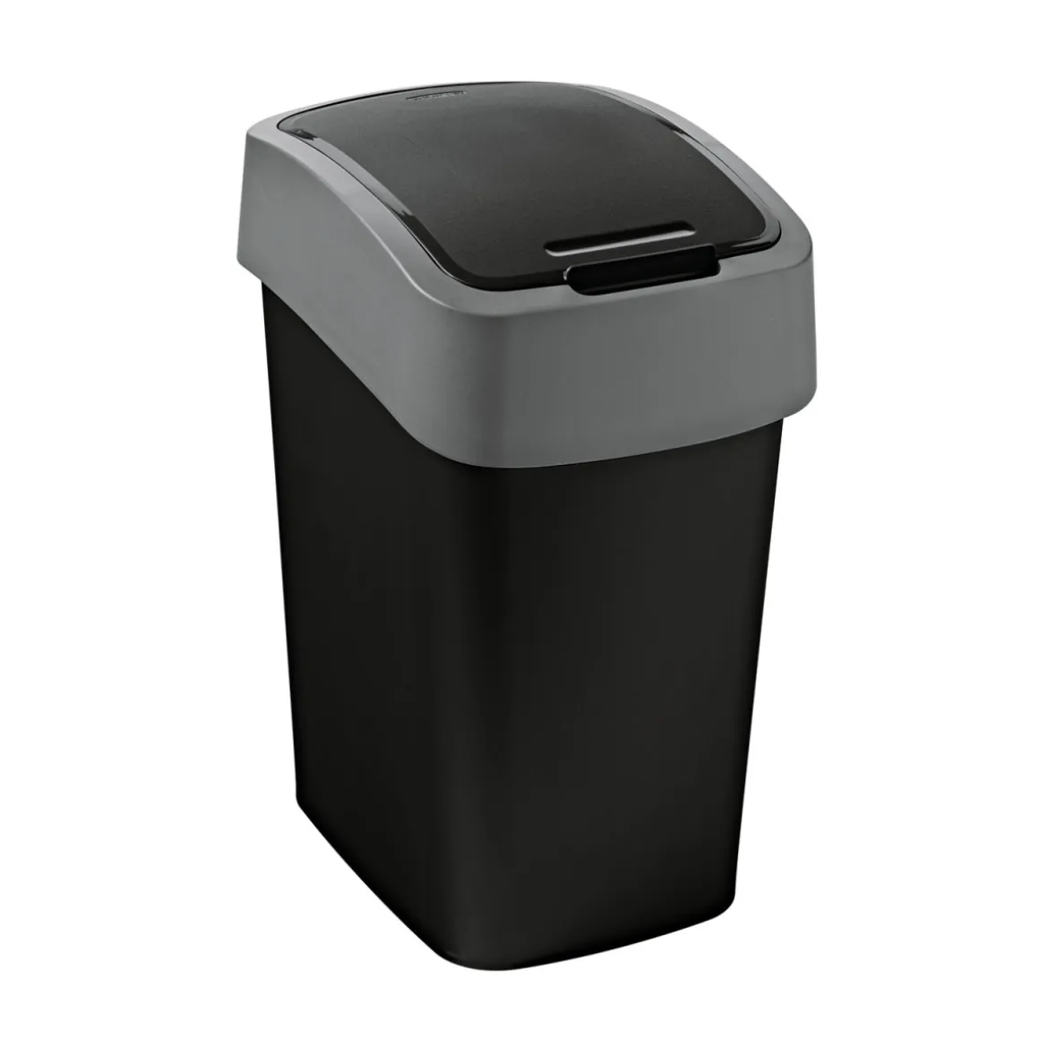 Curver Abfallbehälter Flip Bin 10 L schwarz/hellgrau
