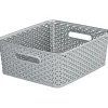 Curver Aufbewahrungsbox My Style Korb M silber 13 L