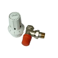 Danfoss Thermostatventil 1/2" Eck und Kopf Set
