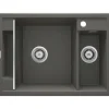 deante 1,5 Becken Granitspüle MAGNETIC ohne Abtropffläch anthrazit metallic