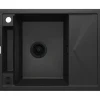 deante 1 Becken Granitspüle MAGNETIC mit kurzer Abtropffläch graphit metallic