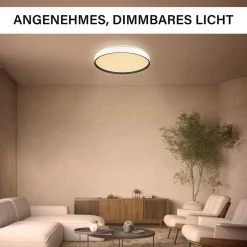 Decken-Wandleuchte SHINING JUPITER BLACK 1800K 24W