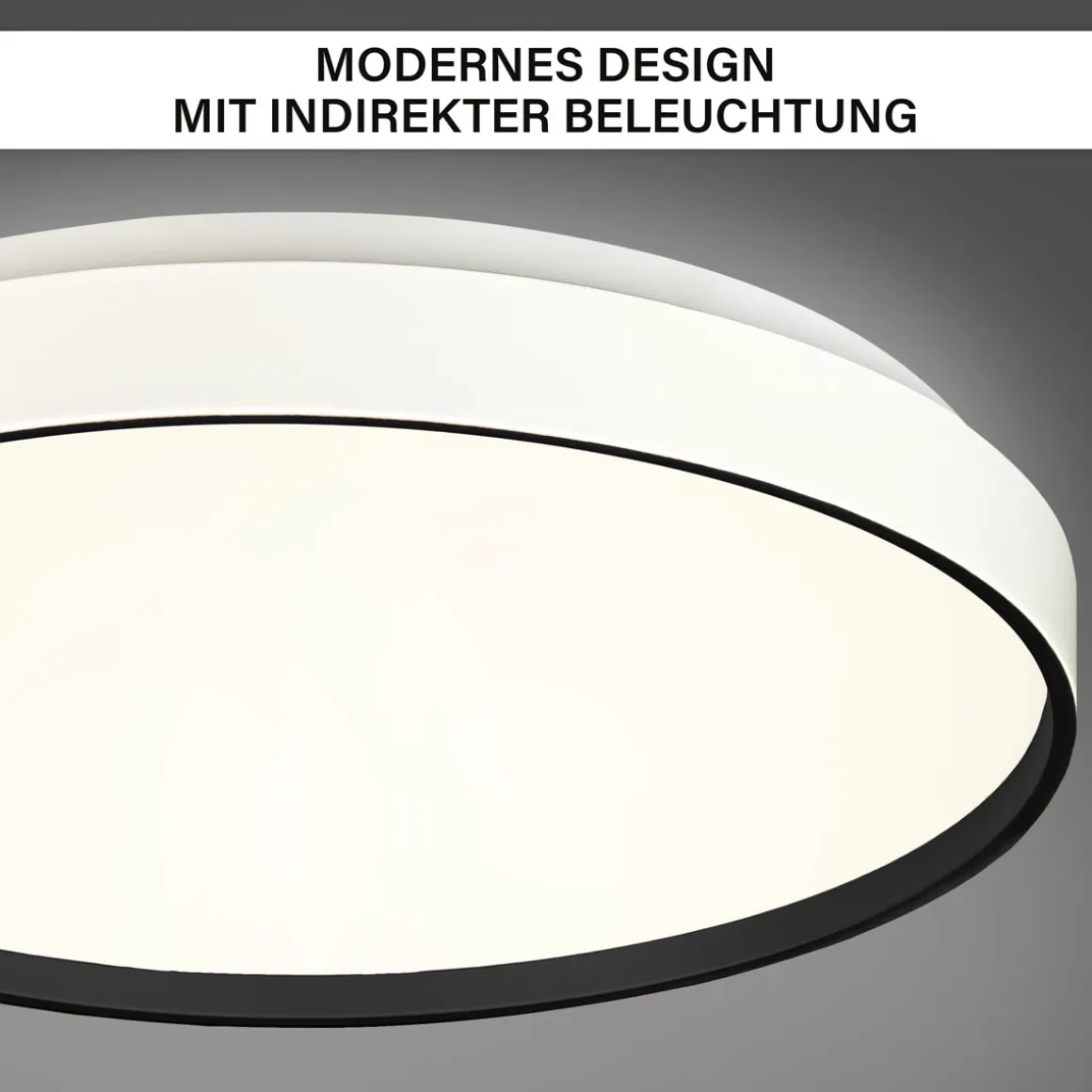 Decken-Wandleuchte SHINING JUPITER BLACK 1800K 24W