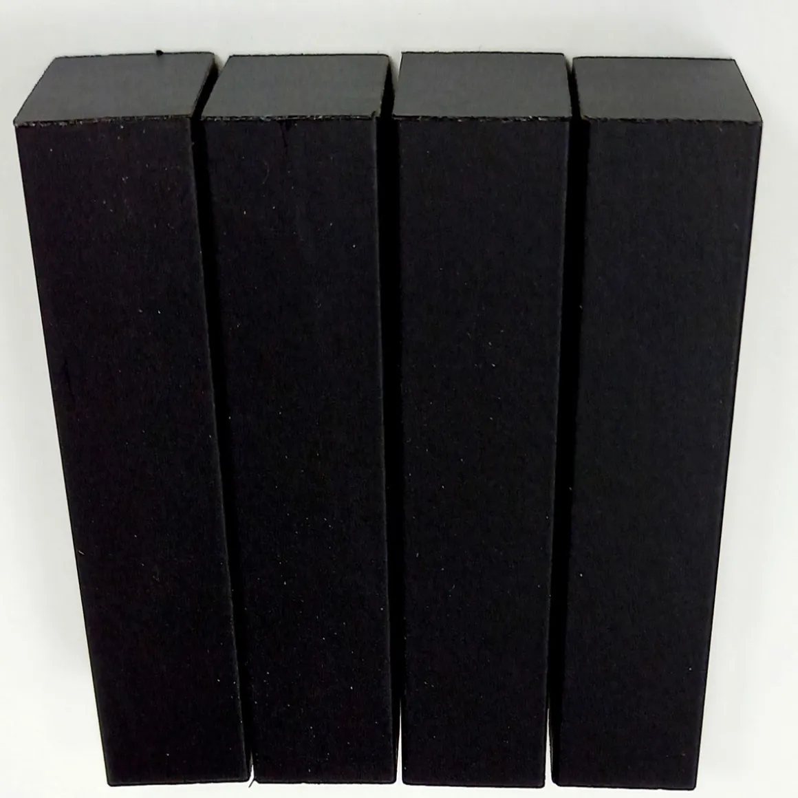 Dekor-Eckhölzer 1,9 x 1,9 x 6 cm 4 Stk schwarz