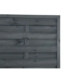 Dichtzaum 90 x 180 cm glatt Kiefer dunkel- grau gebeizt