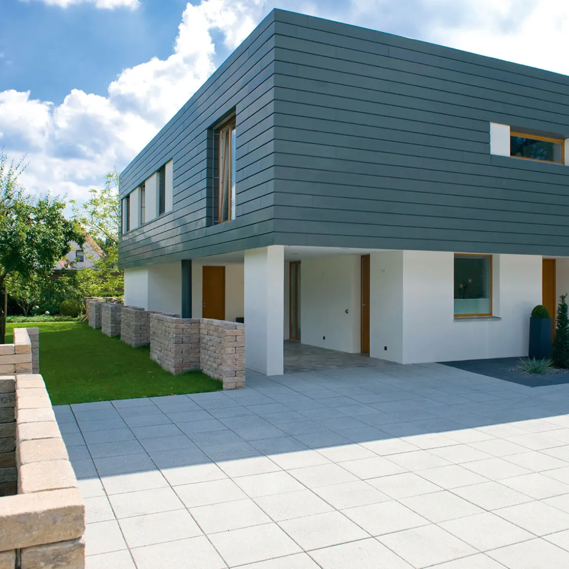 Diephaus Betonplatte grau 40 x 40 x 3 cm