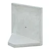 Diephaus L-Stein Ecke Sichtbeton grau 80 x 100 x 40 x 5 cm