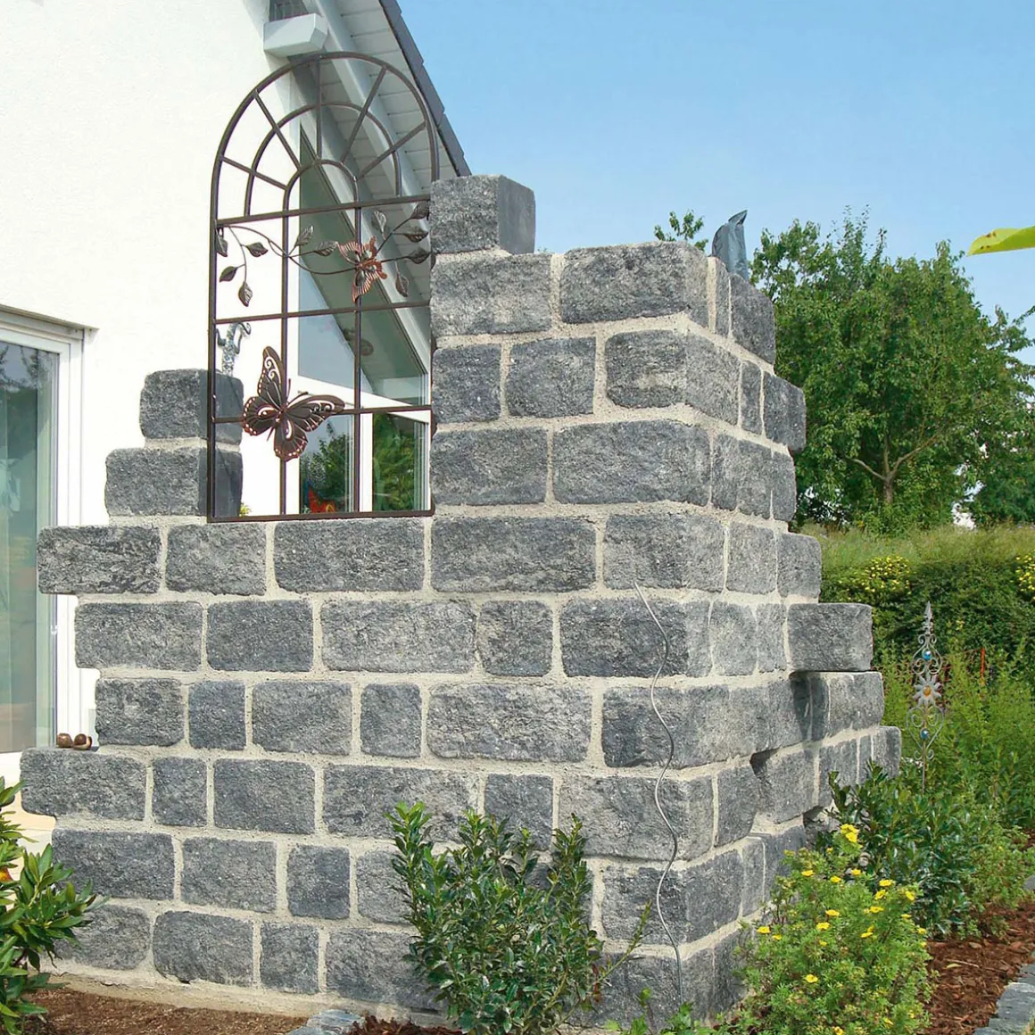 Diephaus Mauerstein Cup-Mini Quarzit 25 x 16,5 x 15 cm