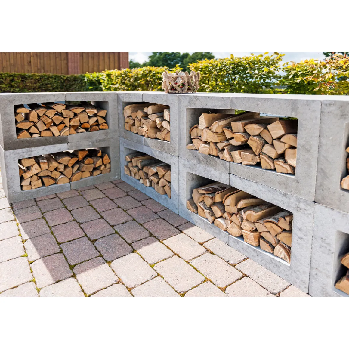 Diephaus U-Stein grau anthrazit 40 x 40 x 40 cm