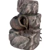 dobar Design-Zimmerbrunnen 16,2 x 27 x 17,2 cm grau
