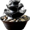 dobar Design-Zimmerbrunnen 22,2 x 20,6 x 22,2 cm schwarz