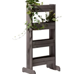dobar Hochbeet 55 x 125 x 40 cm grau