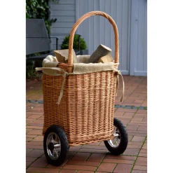 dobar Kaminholzwagen 44 x 93 x 40 cm braun
