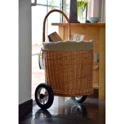 dobar Kaminholzwagen 44 x 93 x 40 cm braun