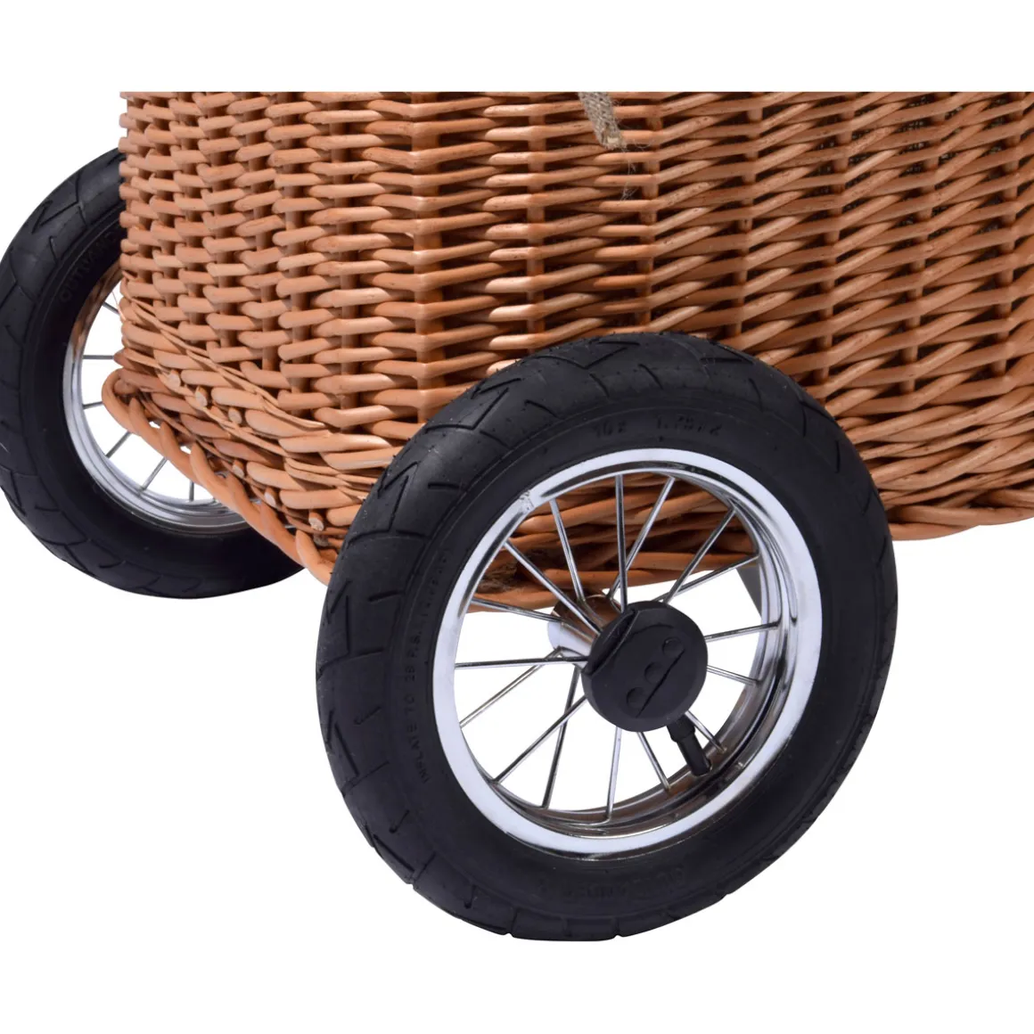 dobar Kaminholzwagen 44 x 93 x 40 cm braun