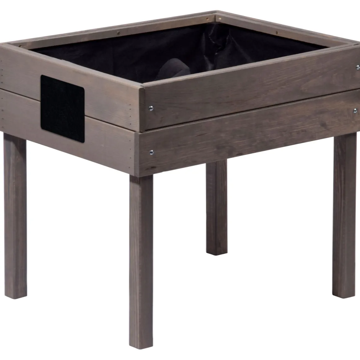dobar Kinderhochbeet mit Kreidetafel 50 x 45 x 40 cm grau