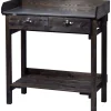 dobar Pflanztisch 79 x 90 x 39 cm schwarz