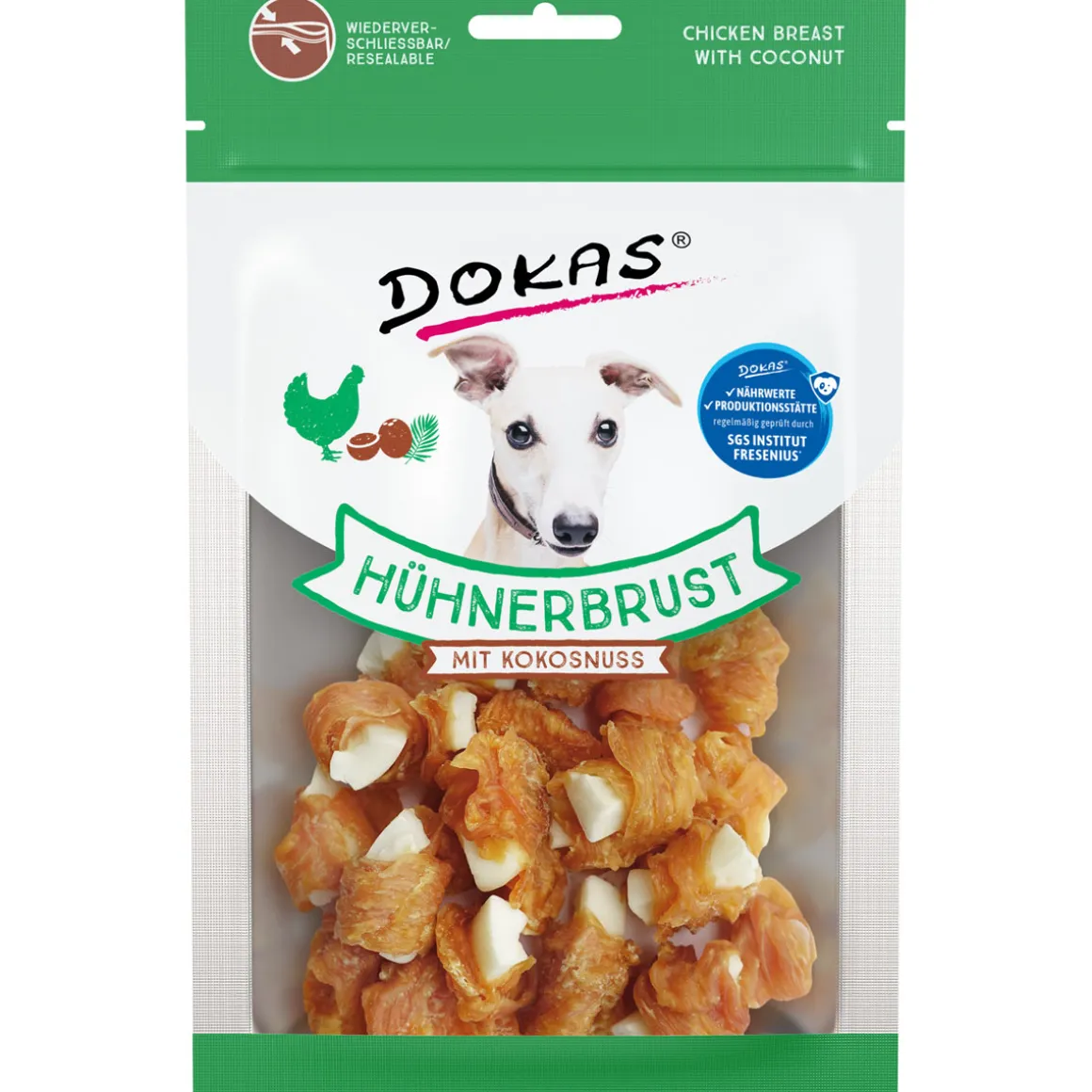 Dokas Hühnerbrust mit Kokosnuss 60g