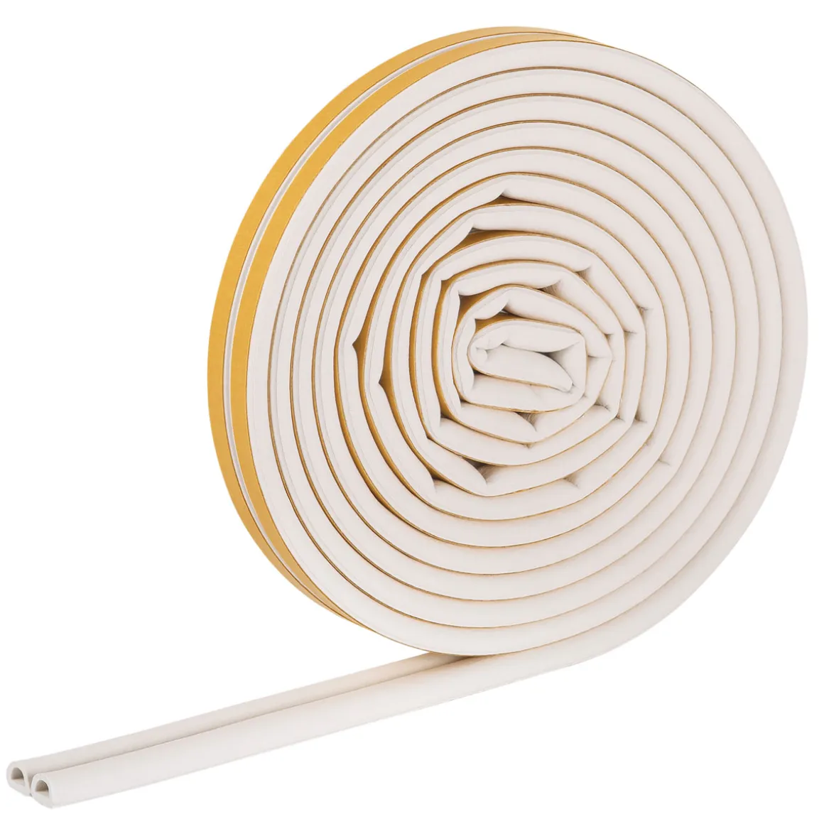 D-Profildichtung selbstklebend weiß 6m 9x6 mm