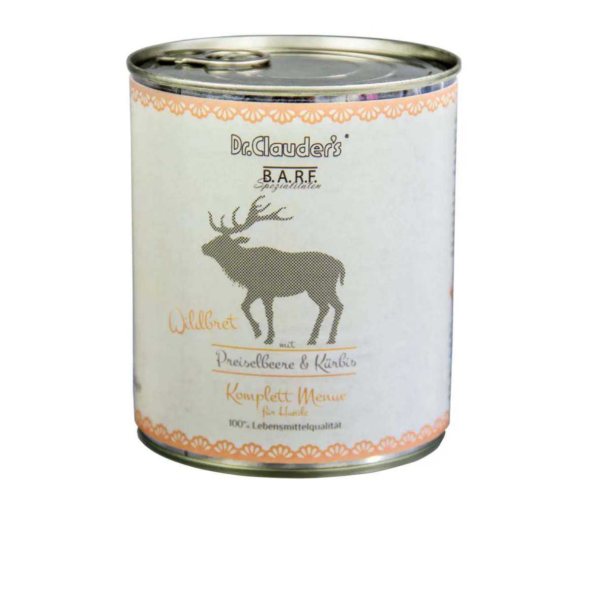 Dr Clauders Komplett Menue Wildbret mit Preiselbeeren und Kürbis 800 g