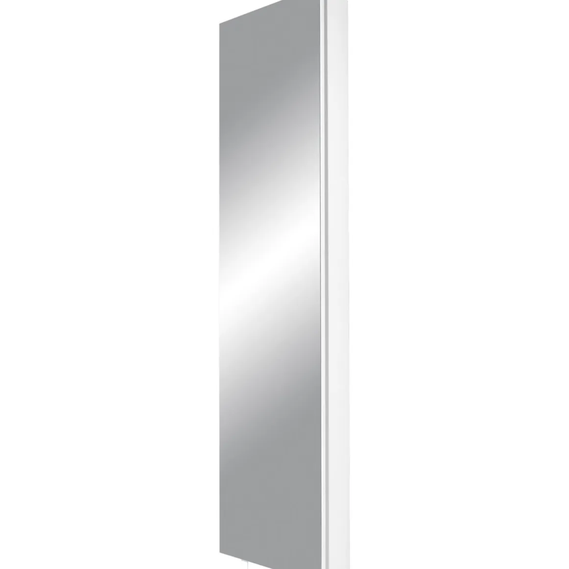 Drehschrank Ordnung mit Spiegelfront 50 x 195 x 18 cm weiß