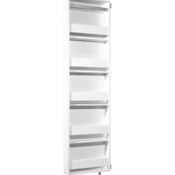 Drehschrank Ordnung mit Spiegelfront 50 x 195 x 18 cm weiß