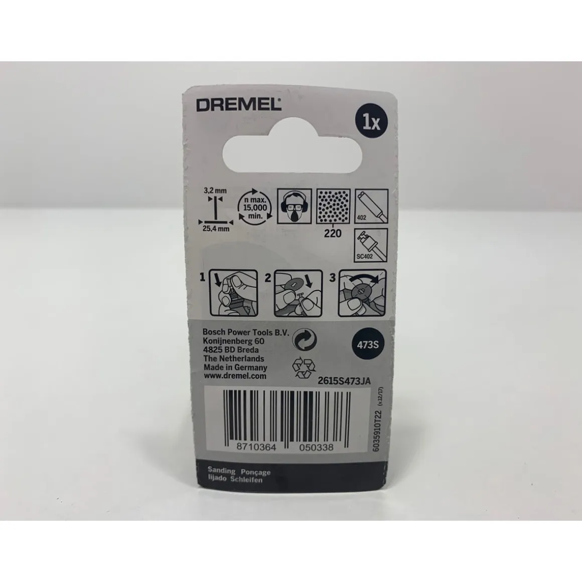 Dremel Feinschleifbürsten 473S grob 220 Körnung