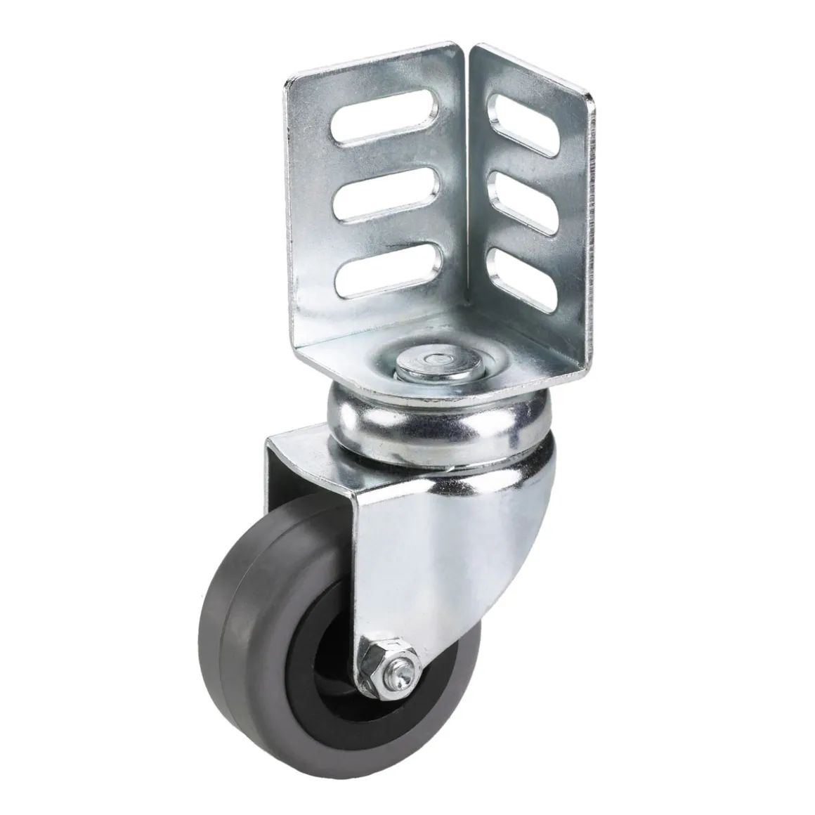 Dörner + Helmer Apparate-Lenkrolle mit Winkelblech 50 x 19 mm
