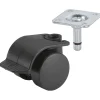 Dörner + Helmer Container-Rolle mit Feststeller 38 x 38 mm schwarz