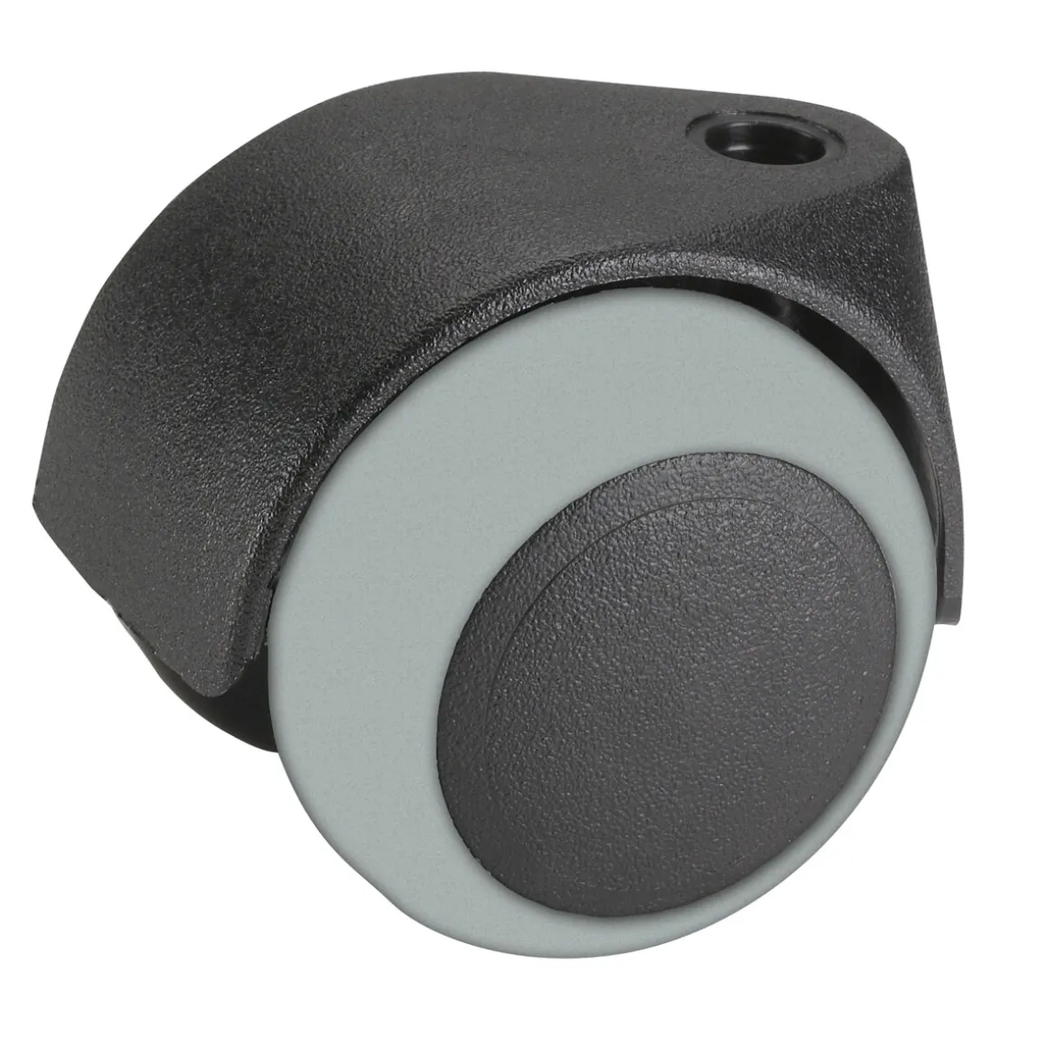 Dörner + Helmer Doppelrolle für empfindliche Böden mit Rückenloch 50 mm