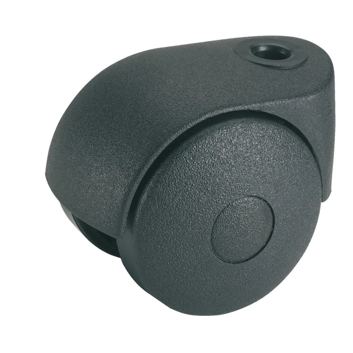 Dörner + Helmer Doppelrolle für normale Böden mit Rückenloch 8 mm schwarz