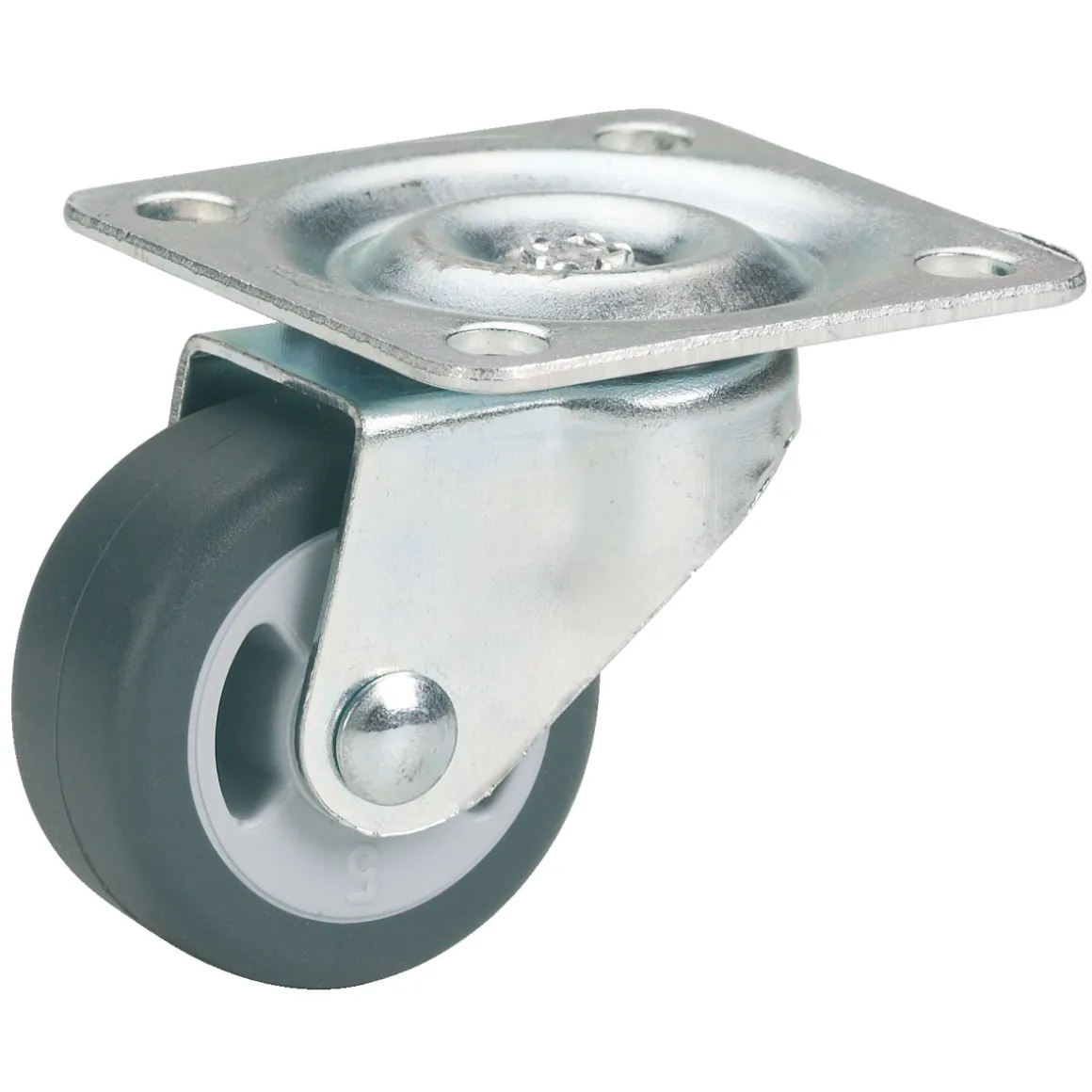 Dörner + Helmer Möbel-Lenkrolle mit Softrad 30 x 14 mm