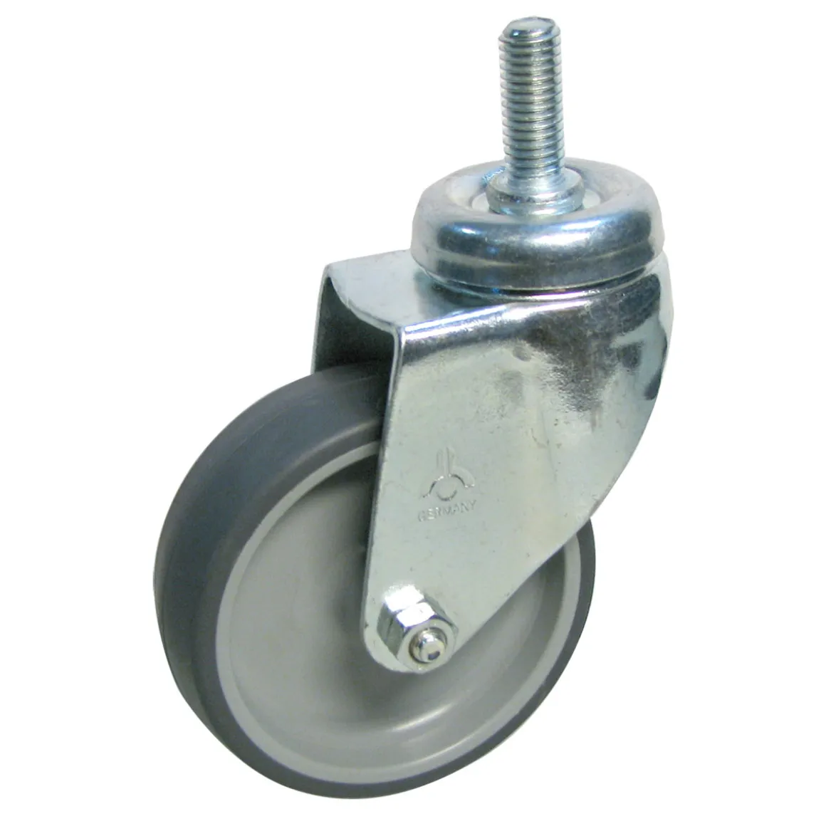 Dörner + Helmer TPE-Lenkrolle mit Gewindestift-Gleitlager 75 x 25 mm