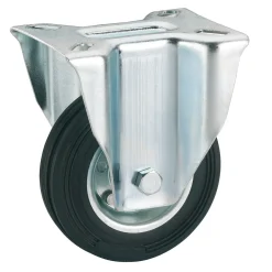 Dörner + Helmer Transportgeräte-Bockrolle mit Fadenschutz 160 x 40 mm verzinkt