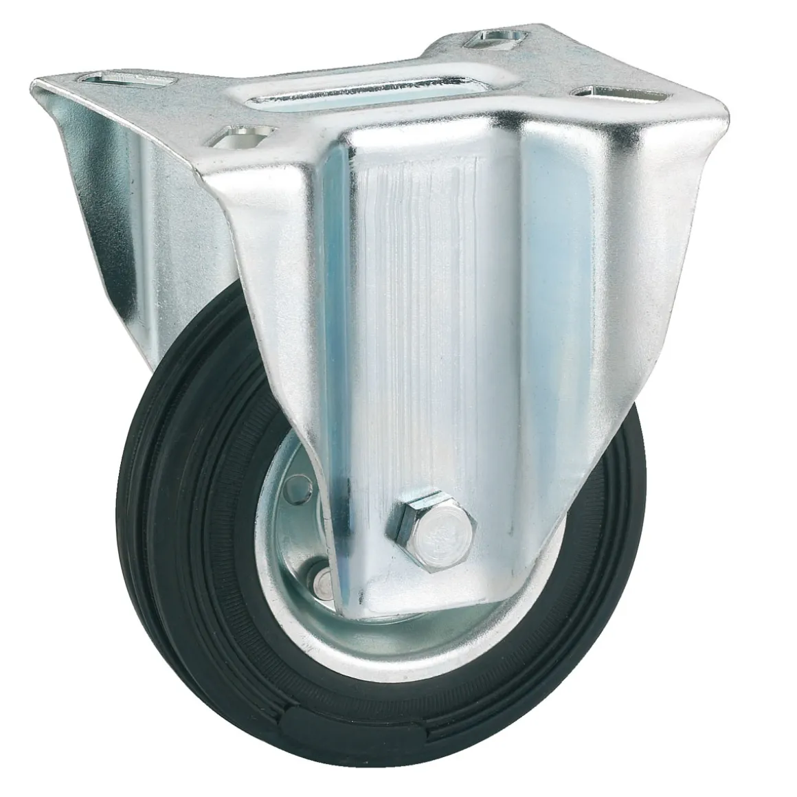 Dörner + Helmer Transportgeräte-Bockrolle mit Fadenschutz 160 x 40 mm verzinkt