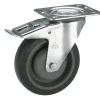 Dörner + Helmer Transportgeräte-Lenkrolle mit TPE-Lauffläche Fadenschutz und Totalfeststeller 100 x 32 mm