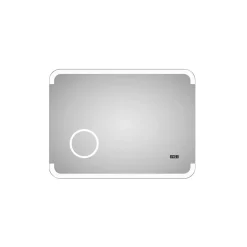 DSK Design LED Lichtspiegel Silver Grace 80 x 60 cm