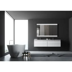DSK Design LED Lichtspiegel Black Stark 120 x 70 cm