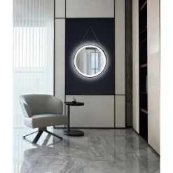 DSK Design LED Lichtspiegel Black Veran LED Dm 55 cm